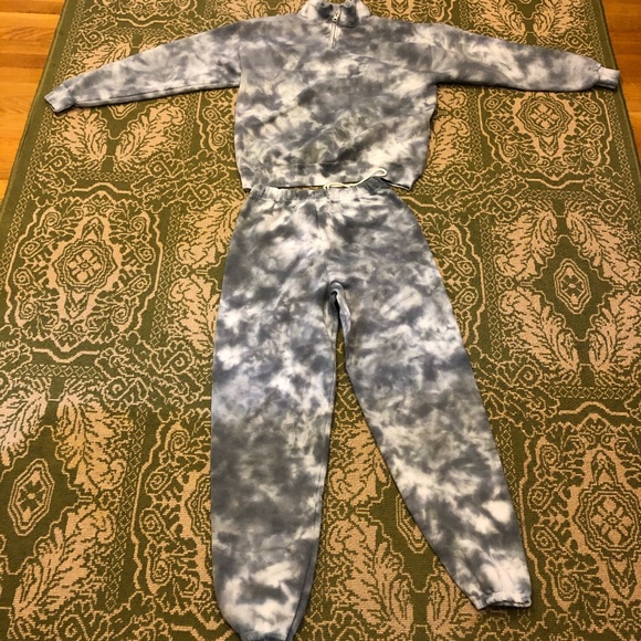 Tie Dye Sweatsuit Handmade (Black Dye) - Picture 9 of 10